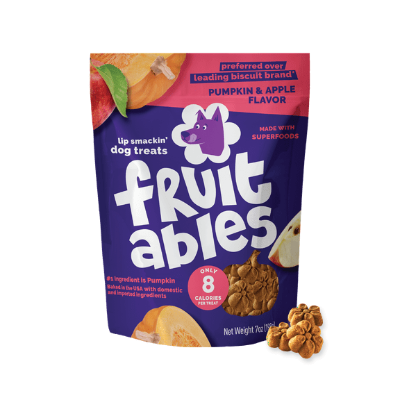 Fruitables Baked Dog Treats Pumpkin Apple Flavor – 7 Ounces