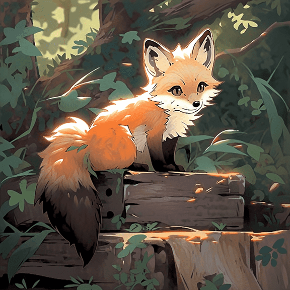 Paint by Number DIY Paint by Numbers Kit for Kids & Adults Beginner DIY Acrylic Painting Kits, 16x20 inch （Fox）