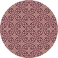 thumbnail image 1 of Ahgly Tapis Rond Lavable en Machine Intérieur Transitionnel Rose, 4 Pieds Rond, 1 of 7