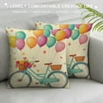 thumbnail image 3 of COMIO Spring Pillow Covers Spring Decorations Decorative Pillow Cases Bicycle Butterfly Holiday Throw Cushion Covers for Spring Season's Home Farmhouse Decor, 3 of 5