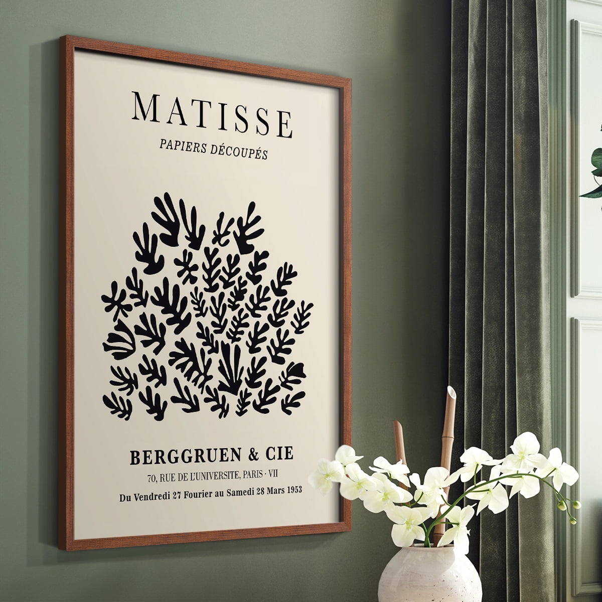 Matisse CXC Framed Print in Brown Solid Wood 8 x 10 Framed Print