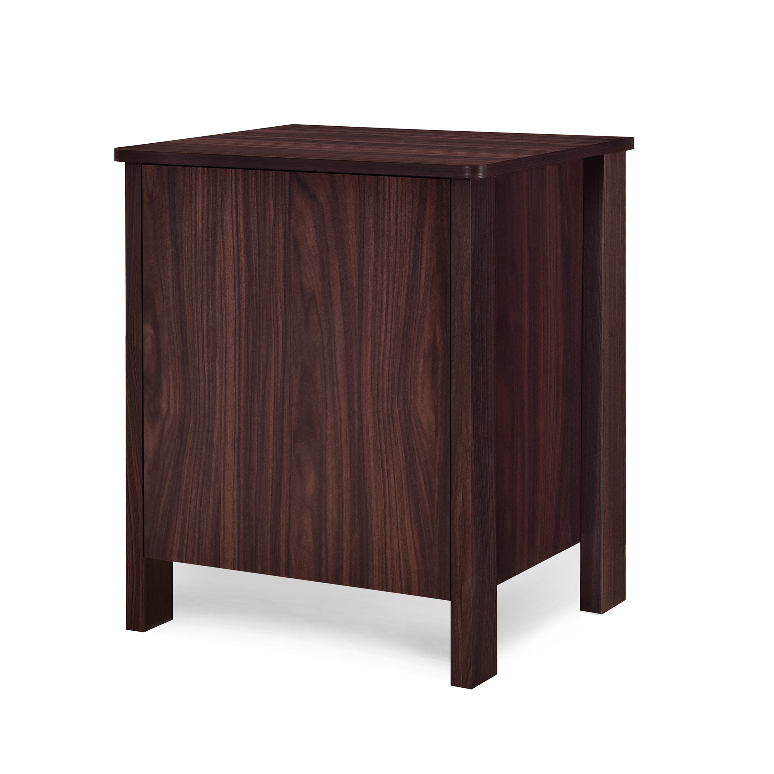 Noble House Hysham 2 Drawer Nightstand, Set of 2, Walnut