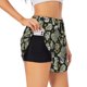 thumbnail image 1 of Balery Skull with Dollar Pantalones cortos deportivos para mujer con forro y dos bolsillos, elásticos, para entrenamiento, gimnasio, yoga-X-Large, 1 of 7