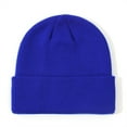 thumbnail image 5 of UngA Kids Beanie Boys Girls Beanies Children Winter Hats Children Knit Warm CapsToddler Baby Soft Beanie Cap (Blue,0-2 Years), 5 of 7
