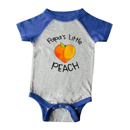 

Inktastic Papa s Little Peach Cute Peach Heart Gift Baby Boy or Baby Girl Bodysuit