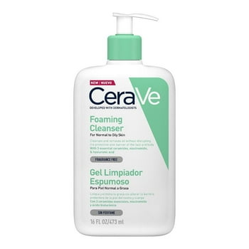 Gel limpiador CeraVe Hydrating Cleanser espumoso piel normal a grasa 473 ml