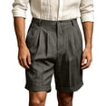 thumbnail image 2 of Jaunzuar Mens Summer Shorts Button Solid Color Golf Shorts Casual Loose Work Shorts with Pockets XXL, 2 of 8