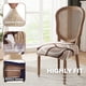 thumbnail image 2 of Juego de 8 Fundas elásticas para Asientos de Silla de Comedor SearchI, Beige, 2 of 9