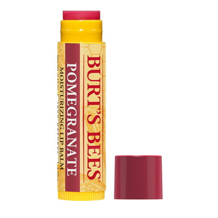 Burt's Bees 100% Natural Moisturizing Lip Balm, Pomegranate with Beeswax and Fruit Extracts - 1 (Best Size Tube For Bho Extraction)