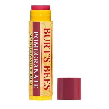 Burt's Bees 100% Natural Moisturizing Lip Balm, Pomegranate with Beeswax and Fruit Extracts - 1 Tube