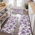 thumbnail image 2 of Pioneer Flower Floral Print Pattern Kitchen Rugs Sets Of 3,Kitchen Runner Rugs Non Skid Washable,Decorative Kitchen Floor Mats for Kitchen,Sink,Laundry,17"x30"+ 17"x47" + 17"x59", 2 of 6