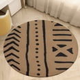 thumbnail image 6 of African Mud Tribal Cloth Round Carpet Circle Rug Outdoor Patio Area Rug Washable Large Area Rugs Hallway Room Decor Fitness Mats, 6 of 8