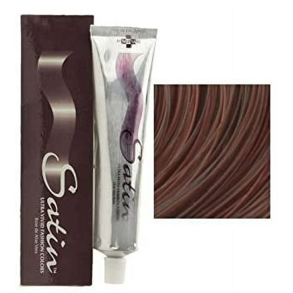 (2PACK) Satin Hair color 5MR Light Red Mahogany Chestnut "MANGO SIX B&M"