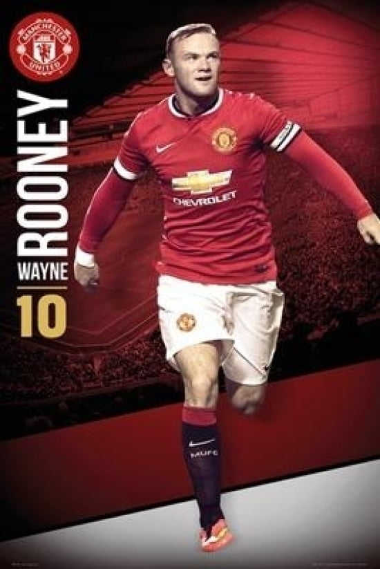 Manchester United Rooney 14/15 Poster Print Nigeria Ubuy - Main Image