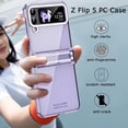 thumbnail image 6 of Compatible with Samsung Galaxy Z Flip 4 Case with Screen Protector,Hinge Protection Anti-Fingerprint Shockproof Electroplated Case Phone Cover Case for Samsung Galaxy Z Flip 4 5G Purple, 6 of 14