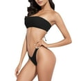 thumbnail image 5 of Leopard Swimsuit Junior Swimsuits Womens 2 Piece Outfits Dressy Black , Sizes S-L, 5 of 5