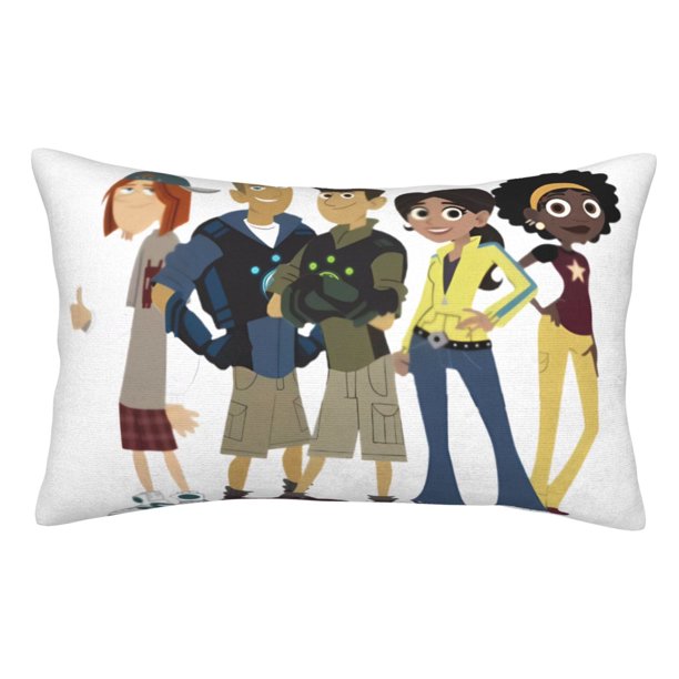 Fundas de almohada Wild Kratts, fundas de almohada mullidas súper suaves y acogedoras con cremallera, 20 x 30 pulgadas, dormitorio, sofá, sillón, funda de almohada para todas las estaciones