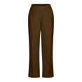 thumbnail image 4 of SDNall Pantalons pour Femmes Poches Solides en Velours Côtelé, 4 of 9