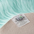 thumbnail image 7 of Soft Fluffy Faux Sheepskin Fur Area Rug Shag Plush Mat Home Decorative, Rectangle Green, 2 x 3 feet, 7 of 7