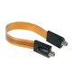 thumbnail image 3 of Cable de Alimentación Plana Delgada Plana Flat Slim SE Adapta Al Conector F Femenino Debajo de Las Ventanas Sin Perforación de 26 cm de Largo + F de la Cámara Masculina, 3 of 7
