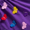 thumbnail image 3 of PEACNNG Girls Cotton Short Sleeve Summer Dress Short Sleeve Flowers Butterfly Embroidery Girls Casual Dress for 3-7 Years, Rainbow, 3 of 5