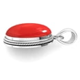 thumbnail image 3 of 925 Sterling Silver Pendant Red Stone Handmade Jewelry, 3 of 7