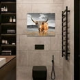 thumbnail image 6 of HFDF Longhorn Wall Art Country Western Cow Pictures Wall Decor Farmhouse Bull Animal Landscape Canvas Painting Artwork Home Decorations for Bathroom Bedroom Living Room Office 20x16inch Framed, 6 of 6