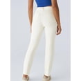 thumbnail image 5 of Straight Leg Jeans for Women Stretchy Pull on Sweatpant Jean Trendy Tummy Control High Waisted Denim Pants White XL, 5 of 7