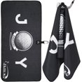 thumbnail image 1 of czcpp-Magnetic Golf Towel \u2013 Large 16x31 Inch Microfiber Waffle Design with Strong Magnet, Fun Golf Pattern, Premium Golf Bag Accessory, for Men & Women Golfers, 1 of 4