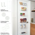 thumbnail image 6 of Lavish Home Over the Door Organizer - 6-Tier Adjustable Pantry Shelves and Rack for Kitchen Organization, White, 6 of 8