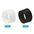 thumbnail image 3 of Uxcell Non Slip Rubber Badminton Racket Racquet Grip Band Fix Ring, Black/White 10 Pack, 3 of 6