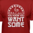 thumbnail image 2 of Teelocity Men's Sriracha You Know You Want Some Hot Sauce Red Relaxed Fit Short Sleeve Graphic T-Shirt, 2 of 2