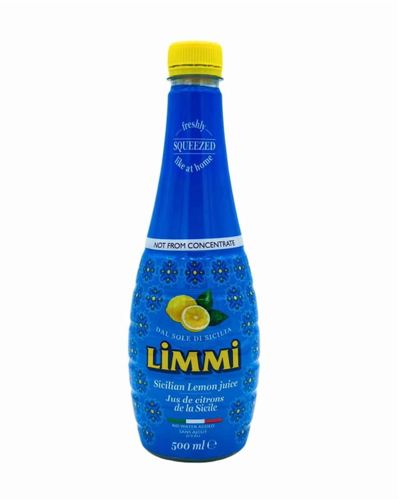 Limmi Jus de citron sicilien 100 %, non fait de concentré, jus liquide, 500 ml