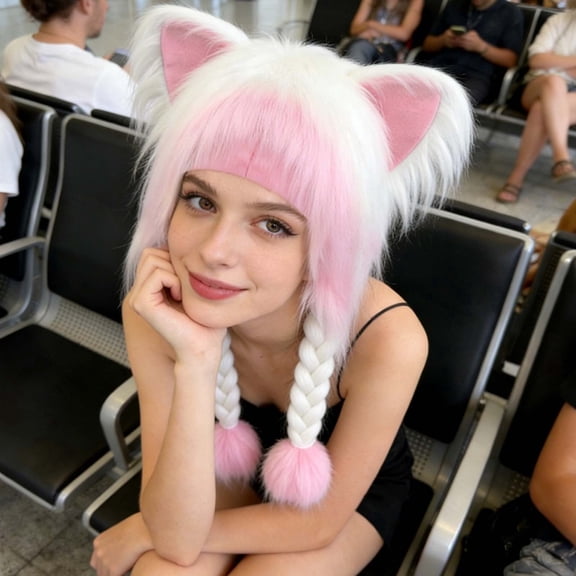 Winter Cat Ear Hat | Party Headwear Winter Cat Ear Hat Suitable For Adults Children And Family