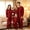 Red, variant on AIGUR Family Matching Christmas Pajama Set, Family Matching Christmas Pajamas Set Plaid Print Long Sleeve Button Down Full Length Jumpsuit Holiday Sleepwear