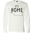 thumbnail image 3 of Inktastic It's Home- State of Nebraska Outline Distressed Text Long Sleeve T-Shirt, 3 of 5