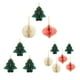 thumbnail image 3 of Kearding 3 unids/set de adornos de árbol de Navidad de papel, colgante, decoración del hogar, regalo de Navidad para el hogar conjunto de seis piezas, 3 of 6