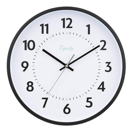 La Crosse Technology Basics 14 Inch Quartz Wall Clock - Analog, Black - 14"