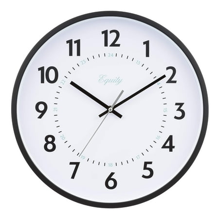 La Crosse Technology Basics 14 Inch Quartz Wall Clock - Analog, Black - 14