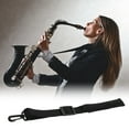 thumbnail image 1 of FUEENIRVA 1Pc Saxophone Fixing Strap Accessory Black Nylon Adjustable Comfortable Belt, 1 of 8