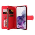 thumbnail image 2 of Case for Samsung Galaxy S20 Plus 5G Cover Zipper Pocket Wallet Case Magnetic Protective - Red, 2 of 5