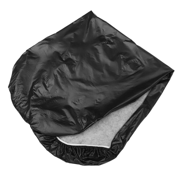 HONMEET Black Fitted Table Cover Flannel and PVC Material for Outdoor Picnic Camping and Party Use