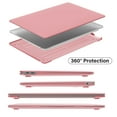 thumbnail image 5 of IBENZER 2022 2021 MacBook Air 13 inch Case M1 A2337 A2179 A1932, Hard Shell Case & Sleeve Bag & Keyboard Cover & Type C for Apple Mac Air 13 with Touch ID (2018-2022), Pink, W-AT13-PK+3, 5 of 8