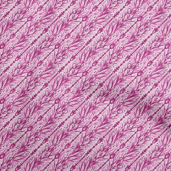 oneOone Rayon Fuschia Pink Fabric Asian Sewing Fabric By The Yard Printed Diy Clothing Sewing Supplies 56 Inch Wide