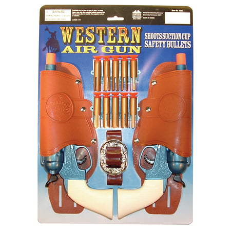 Western Air Pistols Double Holster Set (Dart Gun) (Best Pellet Pistol For Killing Squirrels)