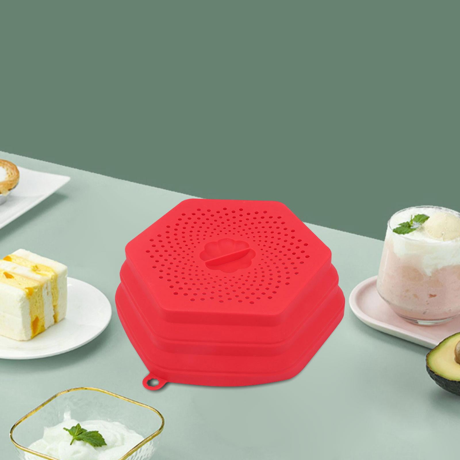 Foldable Microwave Oven Plate Cover Microwave Cover for Foods Washable