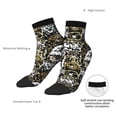 thumbnail image 4 of Bingfone Ink Graffiti Owl Design Patterned Men's Women's Casual Cotton Socks, 4 of 5