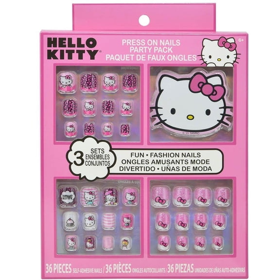 Pres-On Nails Hello Kitty Party Pack 36 unidades autoadhesivas