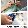 thumbnail image 5 of 1 Set 3 Colors Alloy Number Charm Knitting Row Counter Chain with Brass Rings and Lobster Clasp Stitch Markers for Tracking Project Progress diy, 5 of 5