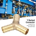 thumbnail image 4 of Conector de Manguera en Y Conector de Púas en Y de Latón Conector de Púas de 3 Vías en Y de Latón Conector de Manguera en T para Montaje de Unión Aire Agua Gas Accesorios Anggrek Otros, 4 of 8